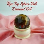 Tiger Eye Sphere Ball Diamond Cut For Reiki Healing, Meditation.