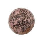 Charged Activated Energized Rhodonite Diamond Cut Sphere Ball for Reiki Healing, Meditation.