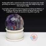 Amethyst Sphere Ball (Diamond Cut) for Reiki Healing, Meditation