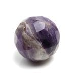 Amethyst Sphere Ball (Diamond Cut) for Reiki Healing, Meditation