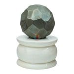 Golden Pyrite Sphere Ball Diamond Cut