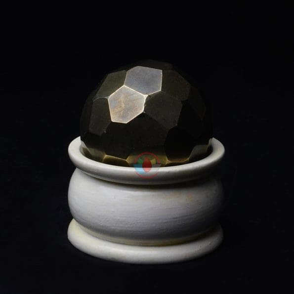 Golden Pyrite Sphere Ball (Diamond Cut)