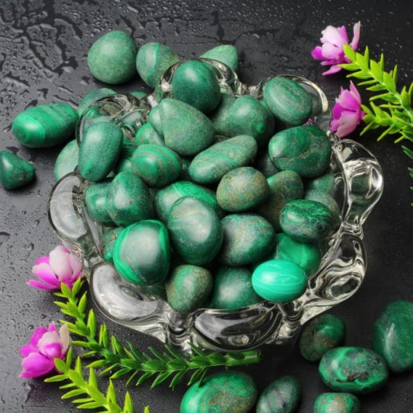 Malachite Tumbled Stones