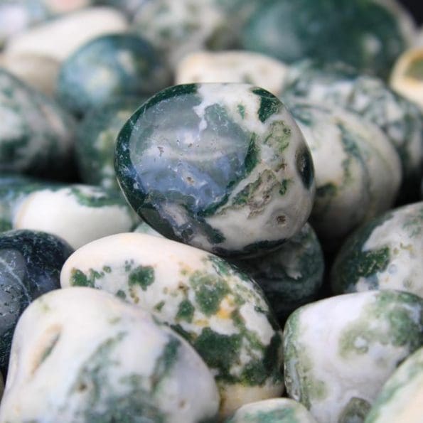 Moss Agate Tumble Stone