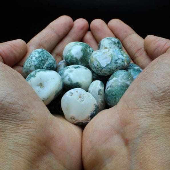 Moss Agate Tumble Stone