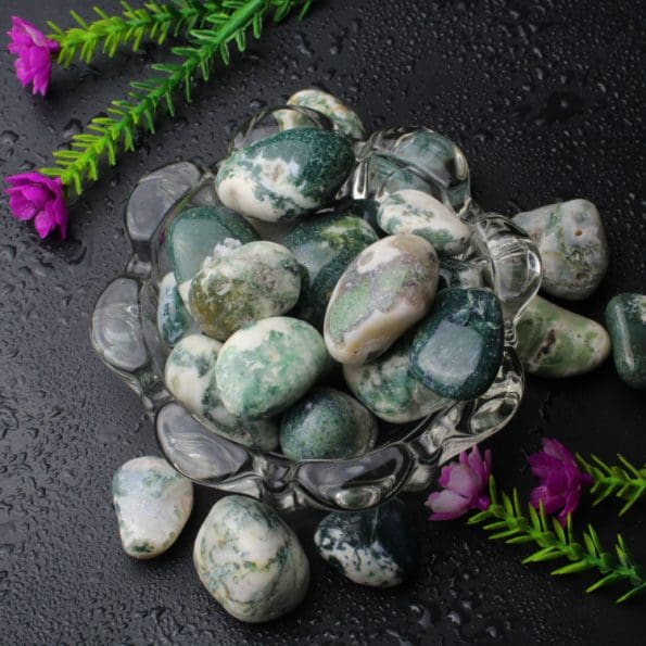 Moss Agate Tumble Stone