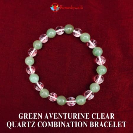 Green Aventurine Clear Quartz Combination Bracelet