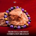 Tiger Eye & Amethyst Combination Bracelet