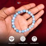 Remedywala Celestite Angelite Combination Bracelet 8mm