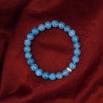 Remedywala Celestite Bracelet 8mm With Ring Charm