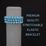 Remedywala Celestite Bracelet 8mm With Ring Charm