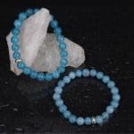 Remedywala Celestite Bracelet 8mm With Ring Charm