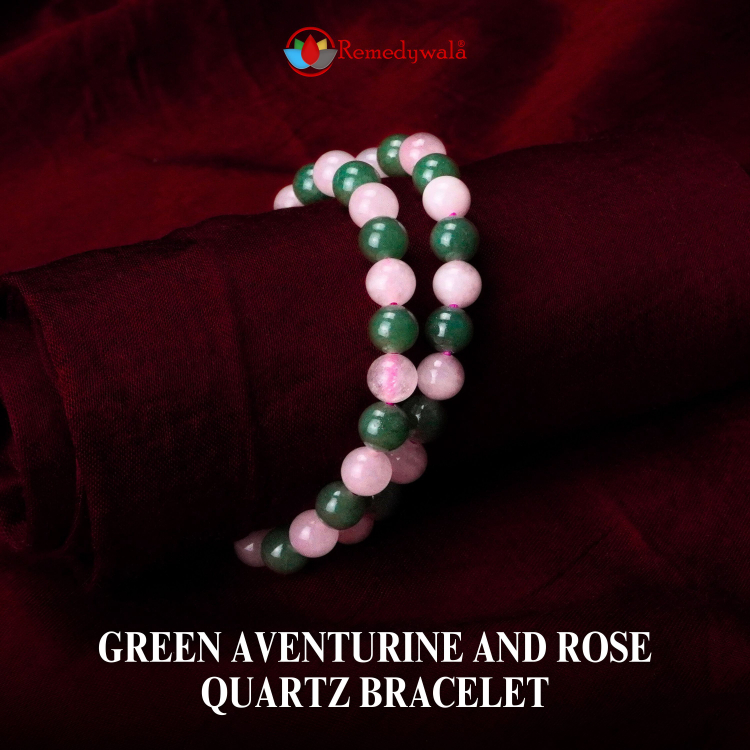 Rose Quartz Bracelet | Buy Online Rose Quartz Crystal Bracelet - Shubhanjali