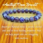 Amethyst Bracelet 10 mm – Remedywala