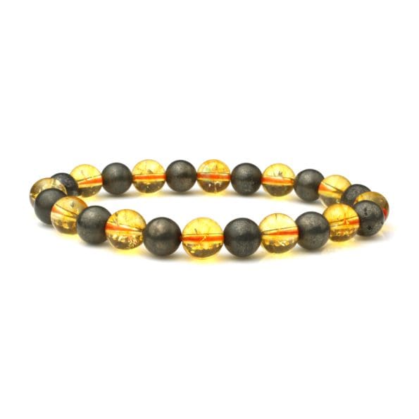 Golden Pyrite Citrine Gemstone Bracelet