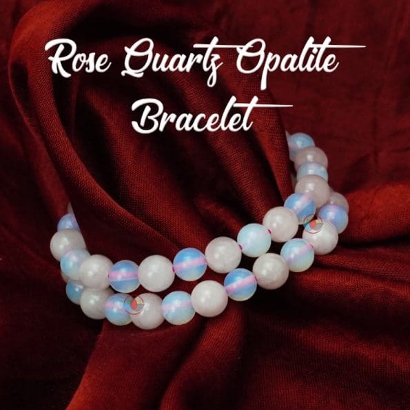 Rose Quartz Opalite Combination Bracelet 8mm - Remedywala