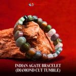 Indian Agate Bracelet (Diamond Cut Tumble)