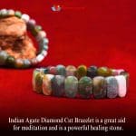 Indian Agate Bracelet (Diamond Cut Tumble)