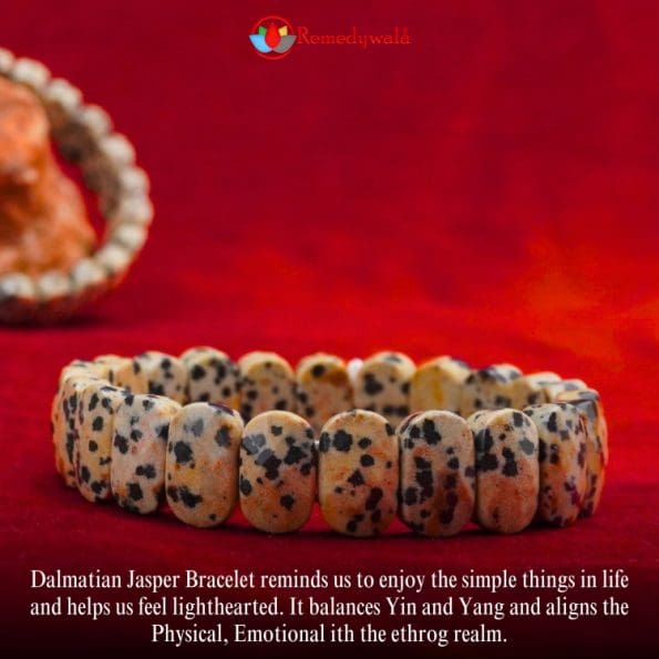 Dalmatian Jasper Bracelet (Diamond Cut Tumble)