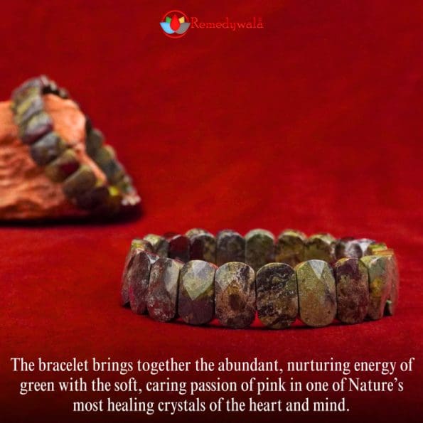 Unakite Bracelet (Diamond Cut Tumble)