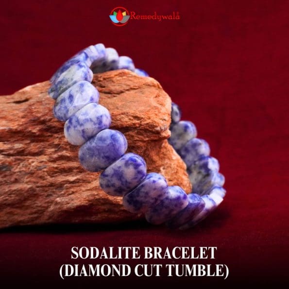 Sodalite Bracelet (Diamond Cut Tumble)