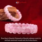 Rose Quartz Bracelet (Diamond Cut Tumble)