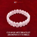 Clear Quartz Bracelet (Diamond Cut Tumble)