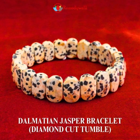 Dalmatian Jasper Bracelet (Diamond Cut Tumble)