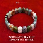 Indian Agate Bracelet (Diamond Cut Tumble)