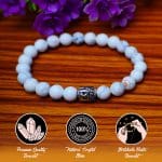 White Howlite Bracelet With Buddha Charm