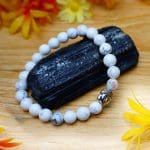 White Howlite Bracelet With Buddha Charm