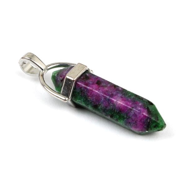 Ruby Zoisite Pencil Pendant