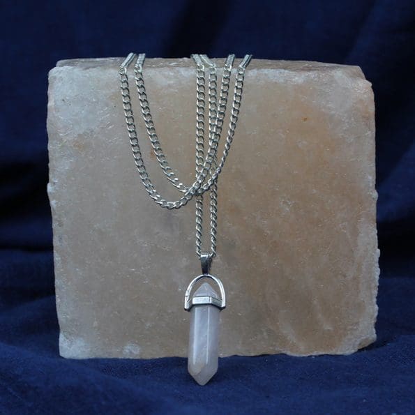 Clear Quartz Pencil Pendant