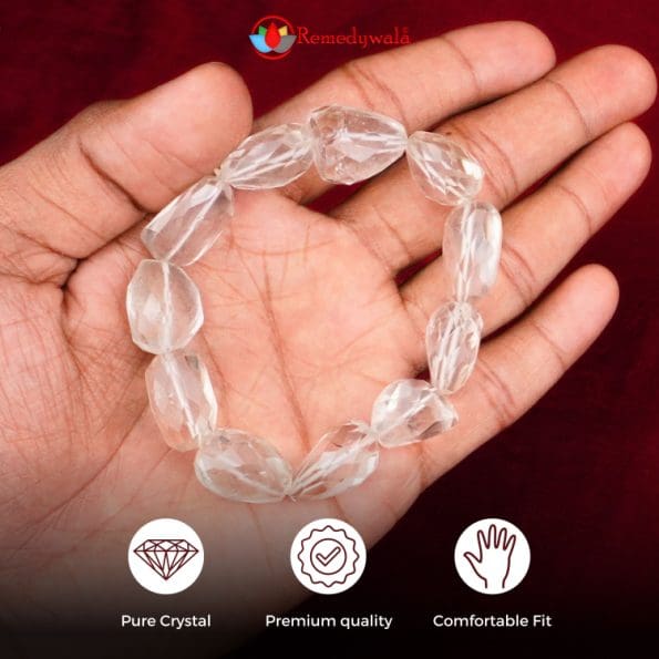 Clear Quartz Bead Bracelet