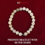 Prehnite Bracelet With Silver Charm – Remedywala