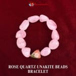 Rose Quartz Unakite Beads Bracelet