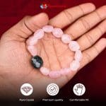 Rose Quartz Bloodstone Beads Bracelet