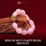 Rose Quartz Unakite Beads Bracelet