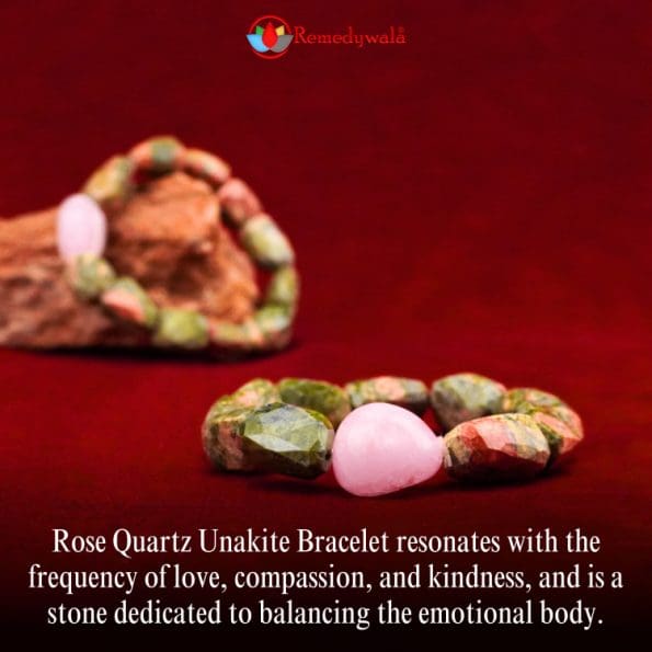 Unakite Rose Quartz Bracelet – Remedywala