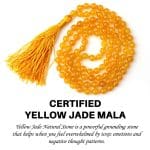 Yellow Jade Crystal Mala With Certificate – Remedywala