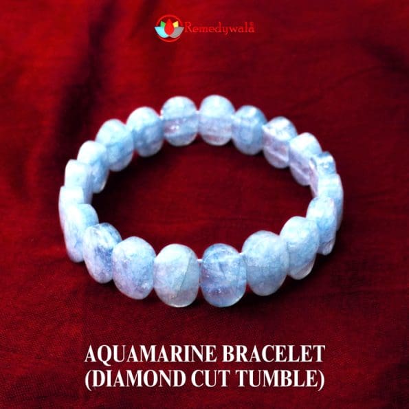 Aquamarine Bracelet (Diamond Cut Tumble) – Remedywala