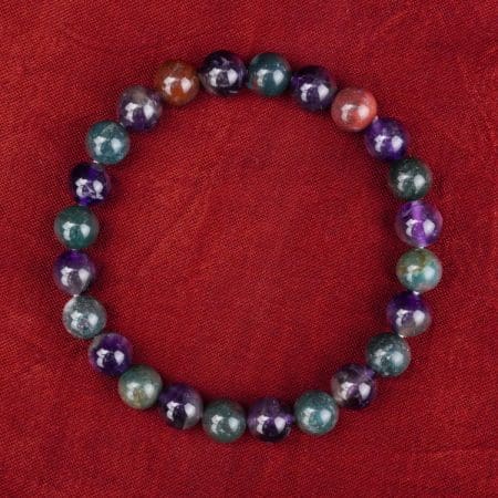 Bloodstone and Amethyst Combination Bracelet- Remedywala