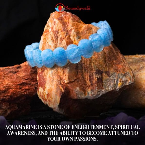Aquamarine Bracelet (Diamond Cut Tumble) – Remedywala