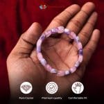 Rose Quartz Amethyst Bracelet (Diamond Cut Tumble) – Remedywala