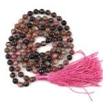 Rhodonite Crystal Mala With Certificate – Remedywala