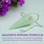 Amazonite Crystal Dowsing Pendulum