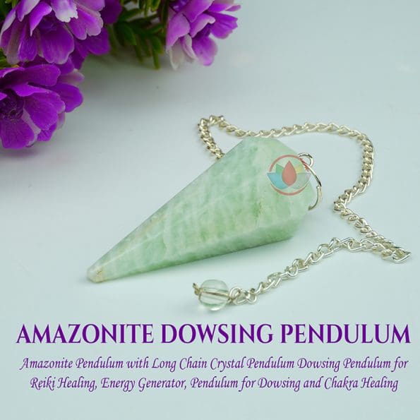 Amazonite Crystal Dowsing Pendulum