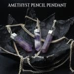 Amethyst Pencil Pendant