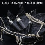 Black Tourmaline Small Pencil Pendant