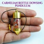 Red Carnelian Bottle Dowsing Pendulum